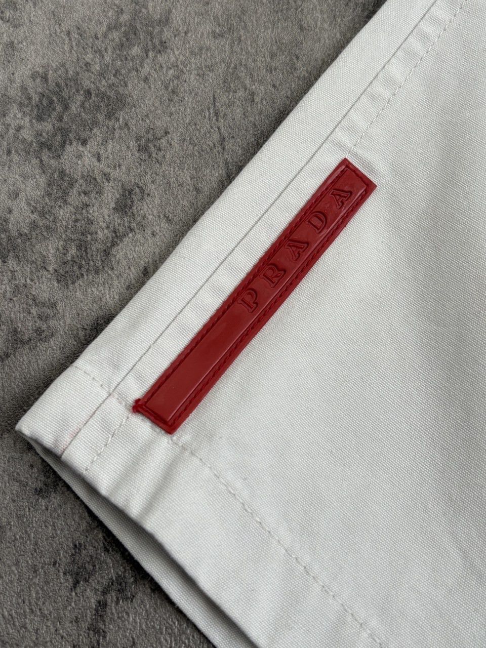 Prada Prada Linea Rossa Red Tab Cotton Shorts Size US 30 / EU 46 - 14 Thumbnail