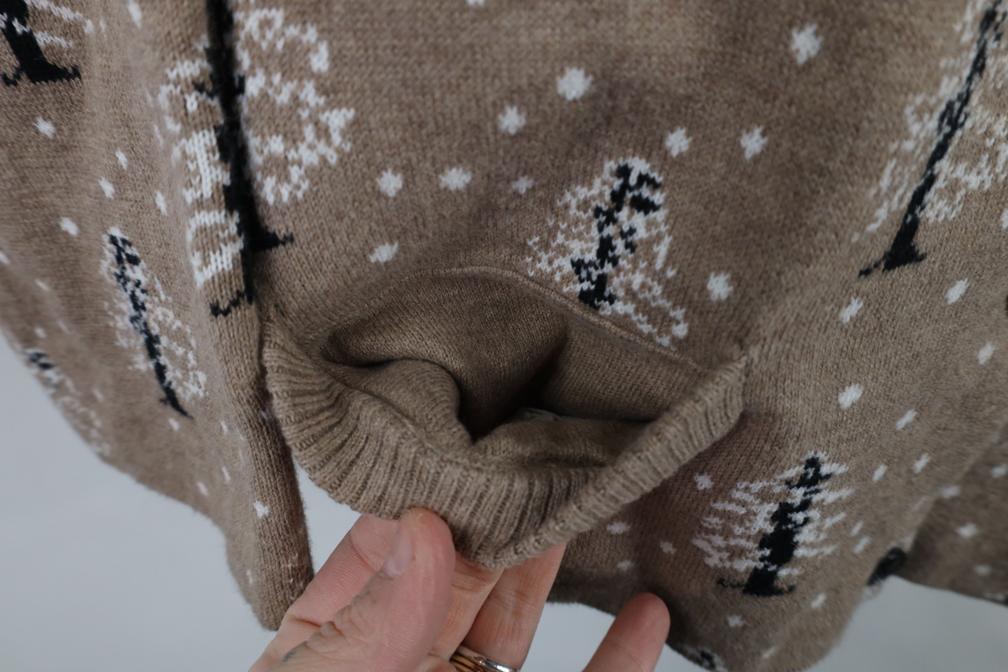 Lands' End × Vintage Vintage Lands End Tree All Over Print Knit Cardigan Sweater Size XL / US 12-14 / IT 48-50 - 4 Thumbnail