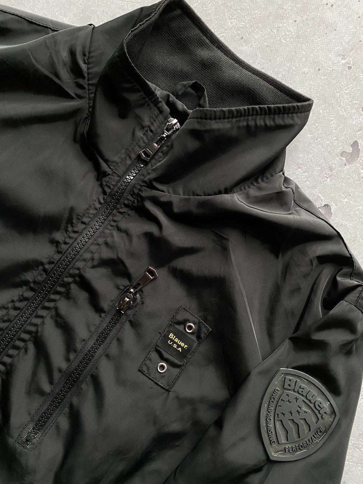 Vintage Vintage 90s Blauer USA Black Military Bomber Jacket Rare Y2K Size US M / EU 48-50 / 2 - 3 Thumbnail