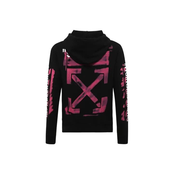 Off-White Off-White Logo Print Black Hoodie 0079 Size US M / EU 48-50 / 2 - 1 Thumbnail