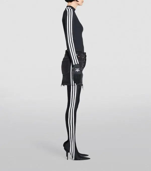 Adidas × Balenciaga o1la1rc1a0924 Mini Skirt in Black/White Size 28" / US 6 / IT 42 - 5 Thumbnail