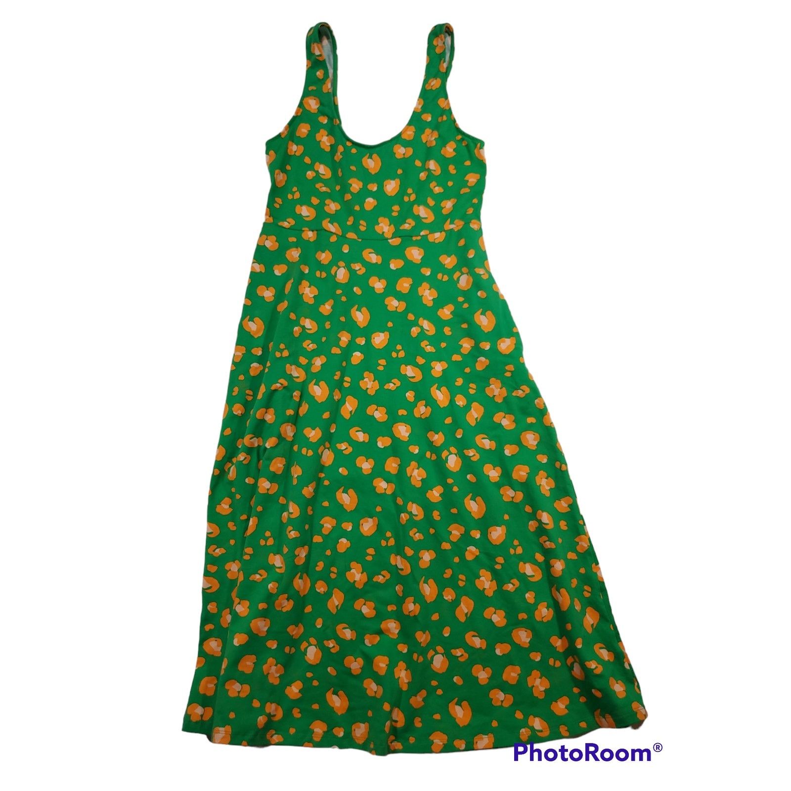 Other Target | Green & Orange Cheetah Sundress | Small Size S / US 4 / IT 40 - 5 Thumbnail