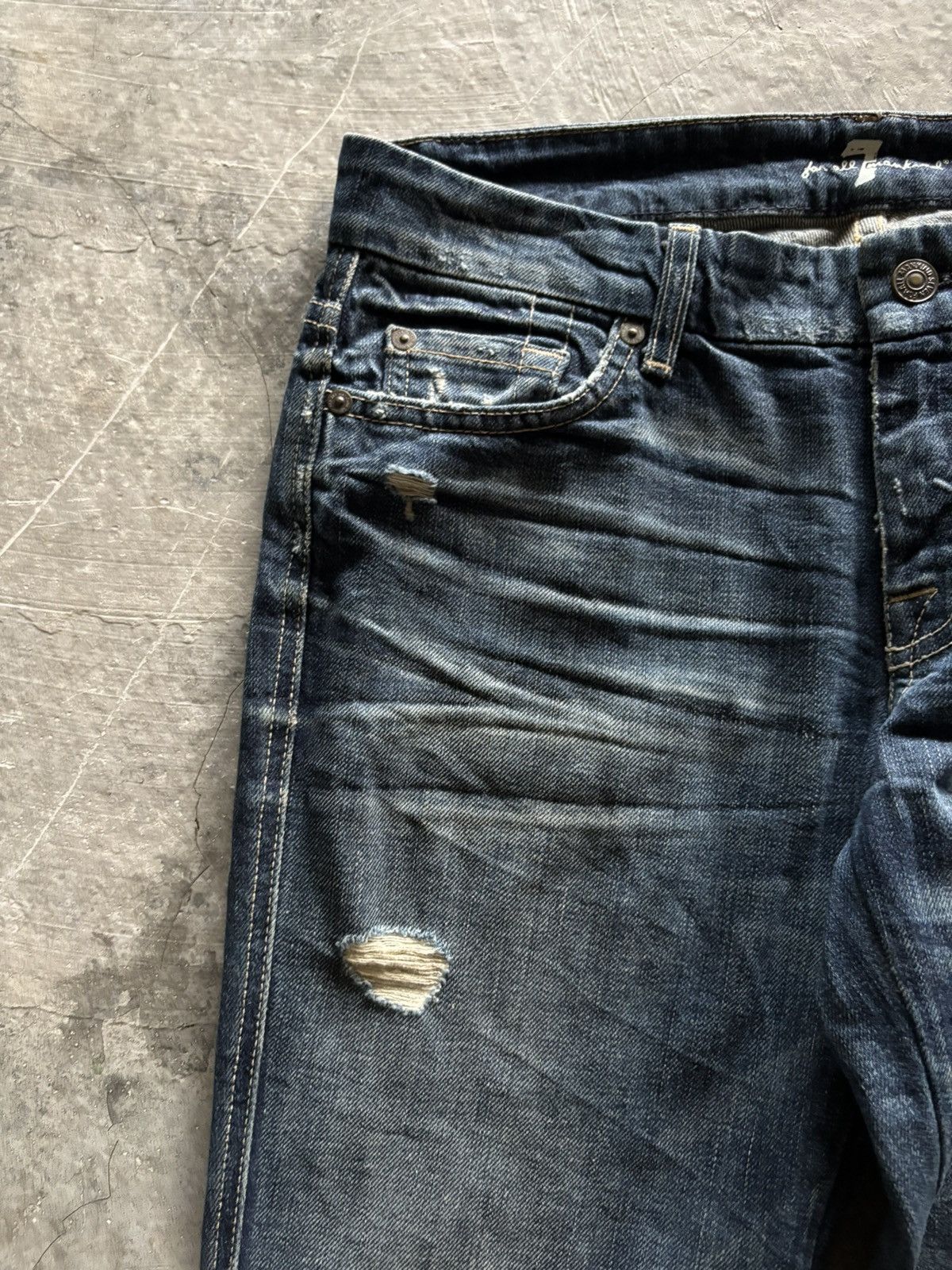 If Six Was Nine 7 FOR ALL MANKIND flare distressed bootcut kendrick lamar Size US 30 / EU 46 - 9 Thumbnail