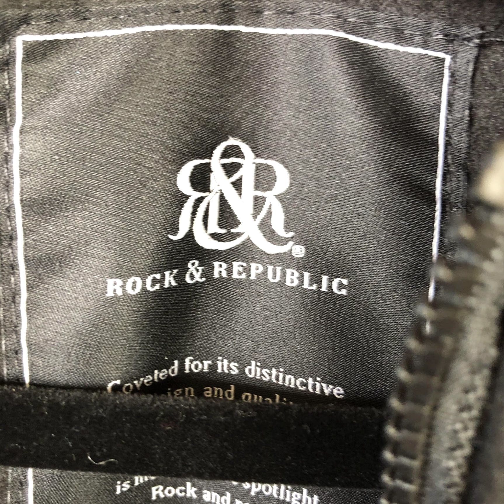 Vintage Rock & Republic Jacket Mens XL Black Hooded Full Zip Camo Lined military utility Size US XL / EU 56 / 4 - 6 Thumbnail