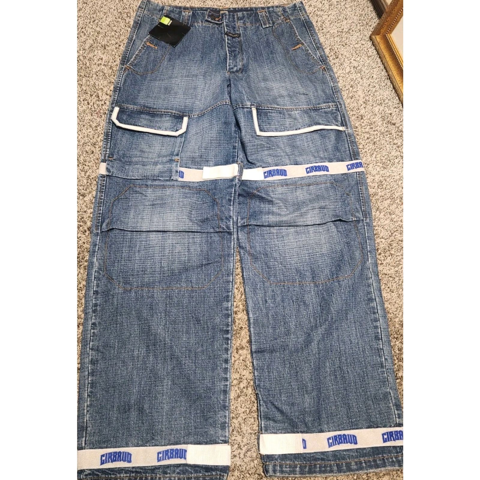 Vintage VINTAGE Girbaud Jeans Men 34x32 Y2K Hip Hop Baggy Strap MFG Size US 34 / EU 50 - 2 Thumbnail