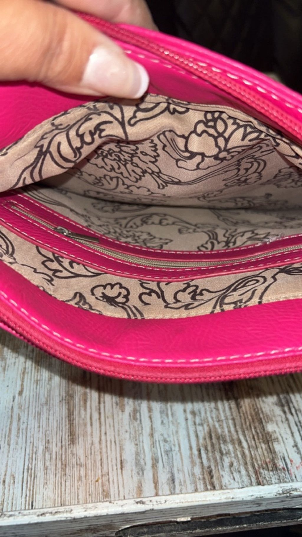 The Unbranded Brand Women's Unbranded Crossbody Bag One Size Pink Camo Size ONE SIZE - 3 Thumbnail