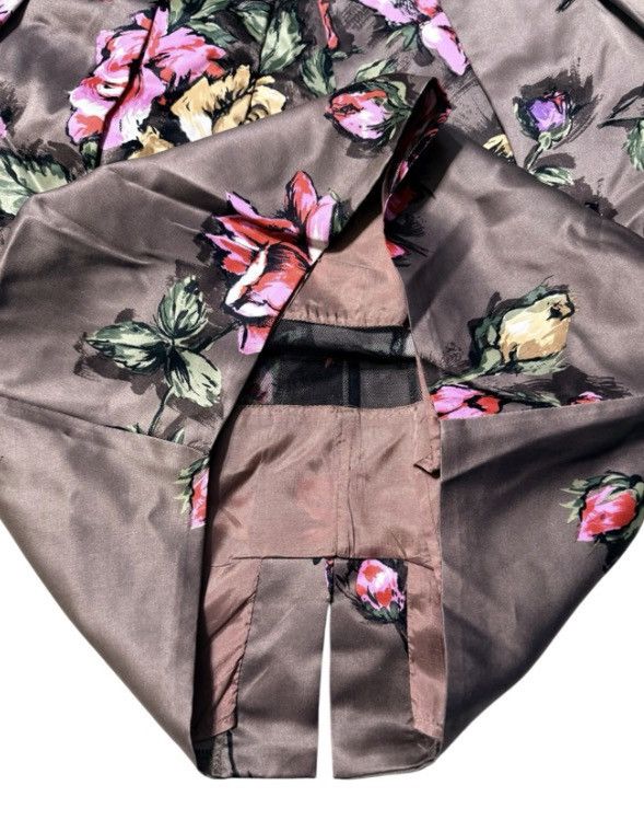 Sportmax VTG Sportmax Silk Floral Tulip Pencil Skirt IT 44 / US 10 Size 32" / US 10 / IT 46 - 7 Thumbnail