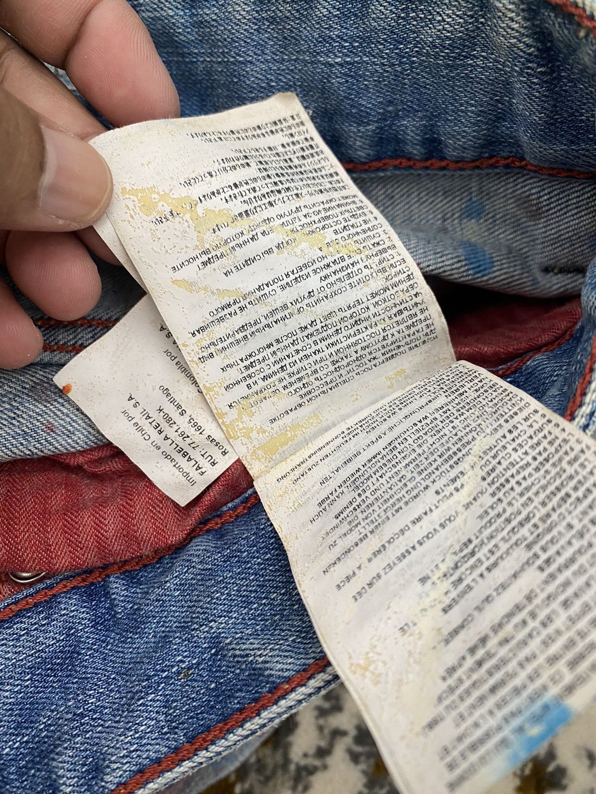 Replay REPLAY PAINTED DENIM DESIGN SKINNY TYPE JETO STYLE Size US 31 - 10 Thumbnail