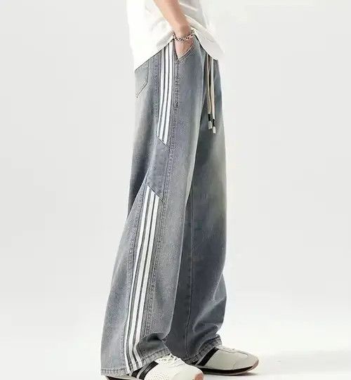 Japanese Brand Miyazaki x Misa Baggy Track Denim Jeans Size US 30 / EU 46 - 4 Thumbnail
