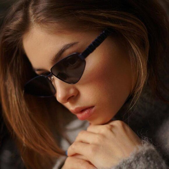 Balenciaga 🕶️ New Balenciaga BB0107S 003 Sunglasses - Navy Blue Frame Size ONE SIZE - 2 Thumbnail
