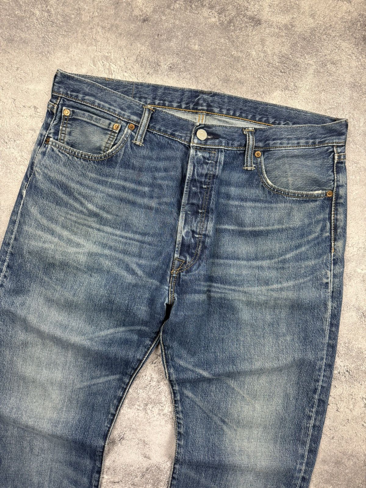 Levi's Vintage Levi’s 501 Flared Baggy Denim Jeans Blue Pants Size US 36 / EU 52 - 9 Thumbnail