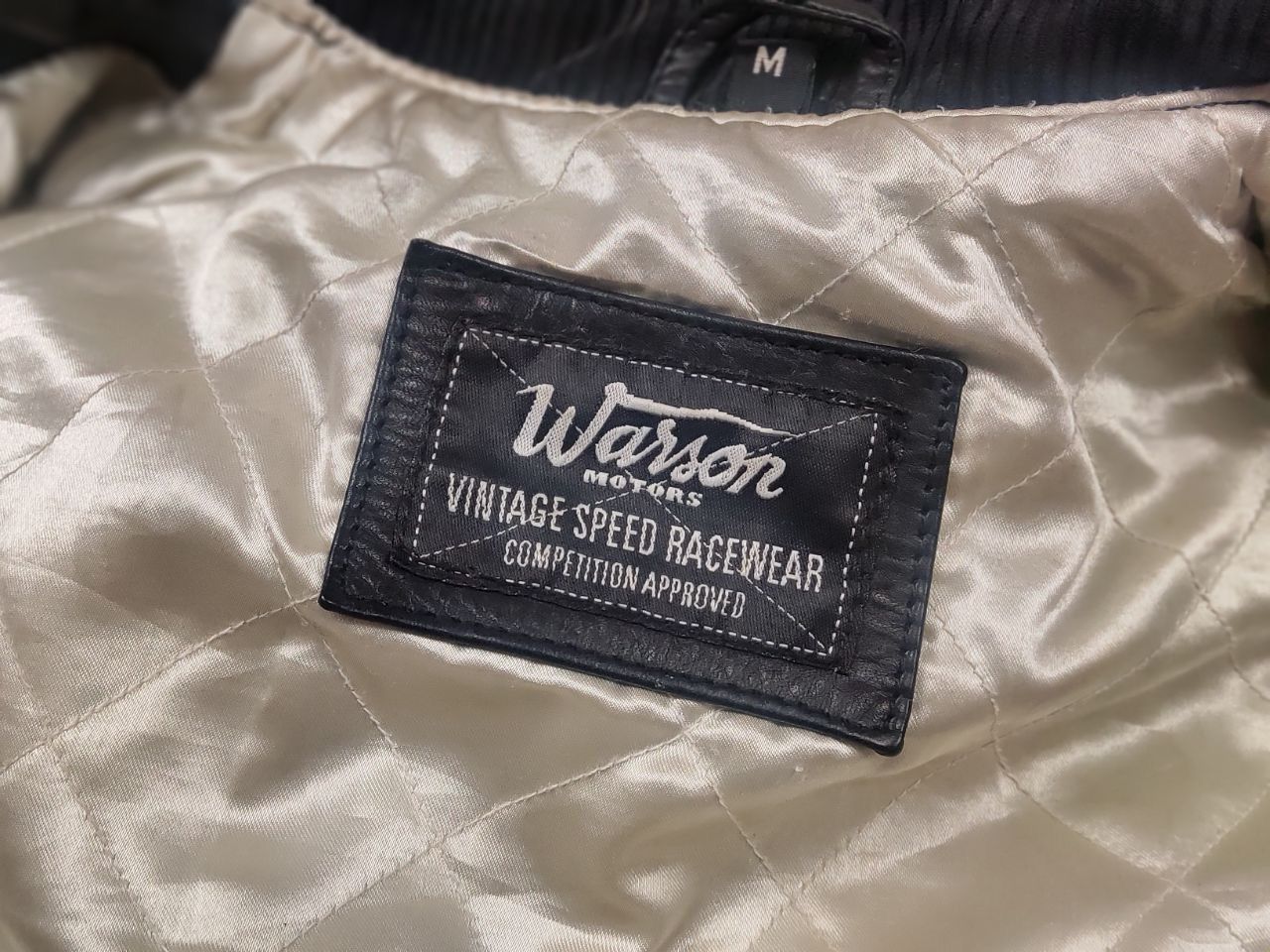Vintage Warson Vintage Speed Black Leather Retro Motorcycle jacket Size US M / EU 48-50 / 2 - 15 Thumbnail