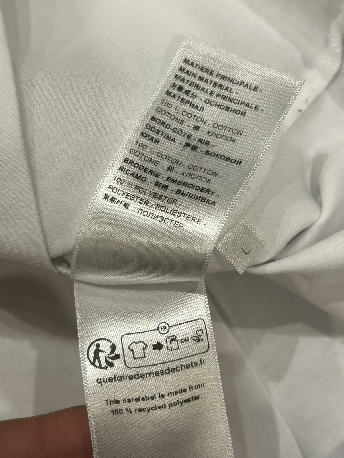 Lanvin Lanvin Embroidered Tee - White Size US L / EU 52-54 / 3 - 7 Thumbnail