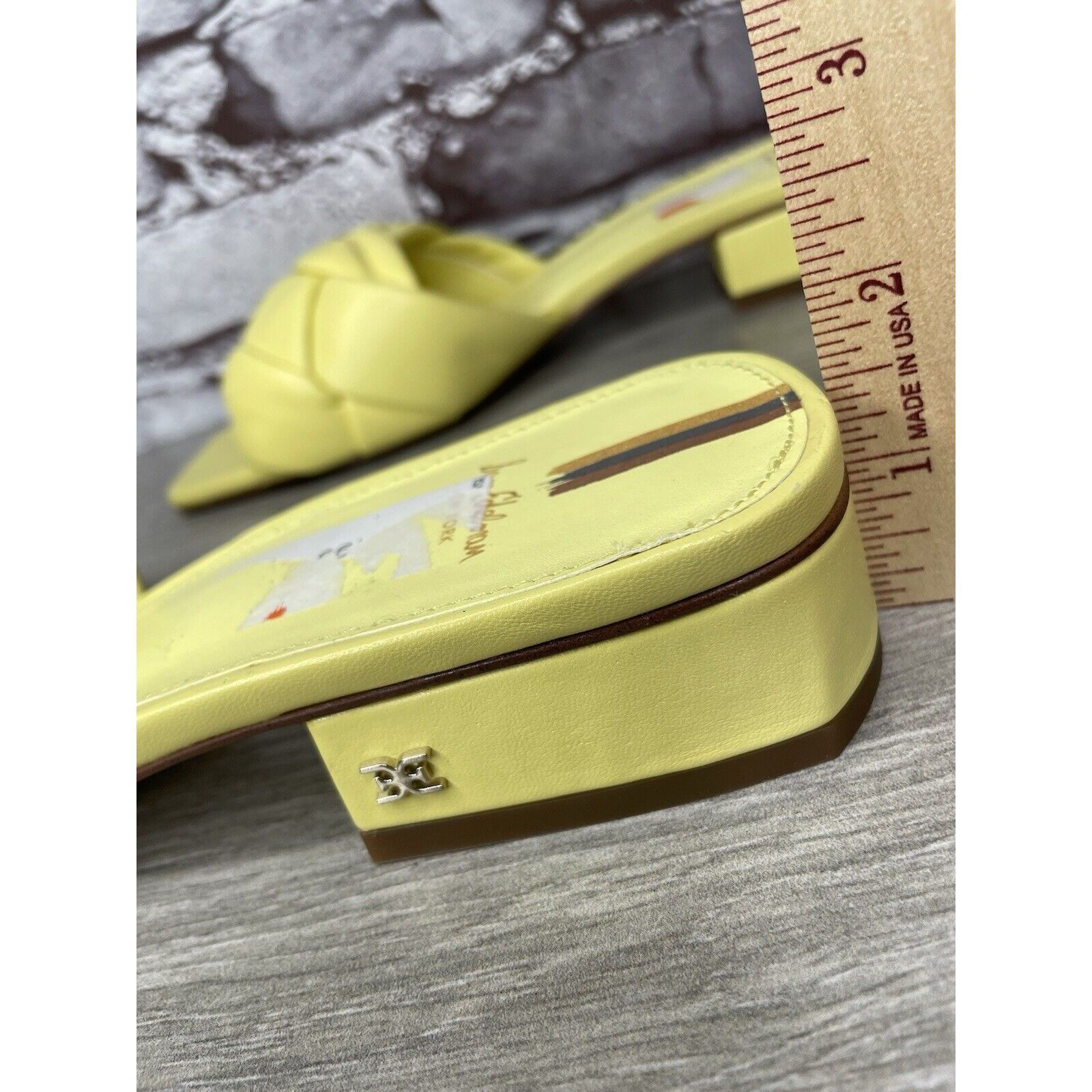 Sam Edelman Sam Edelman Dawson Yellow Knot Leather Slides Heel Sandals W Size US 10 / IT 40 - 16 Thumbnail