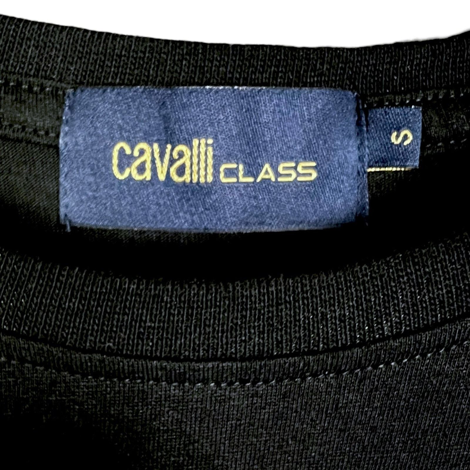 Roberto Cavalli Robert Cavalli Class Cheetah Black T-Shirt - S - $150 Retail Size US S / EU 44-46 / 1 - 4 Thumbnail