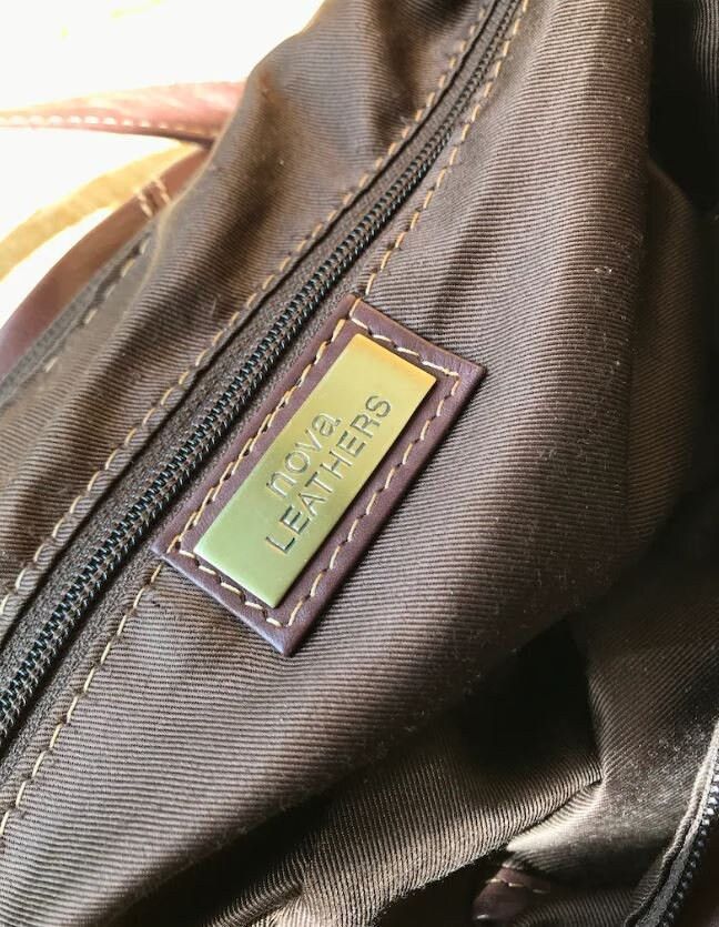 Other 2000s Vintage Brown Soft Leather Bag by Nova Leather Size ONE SIZE - 9 Thumbnail