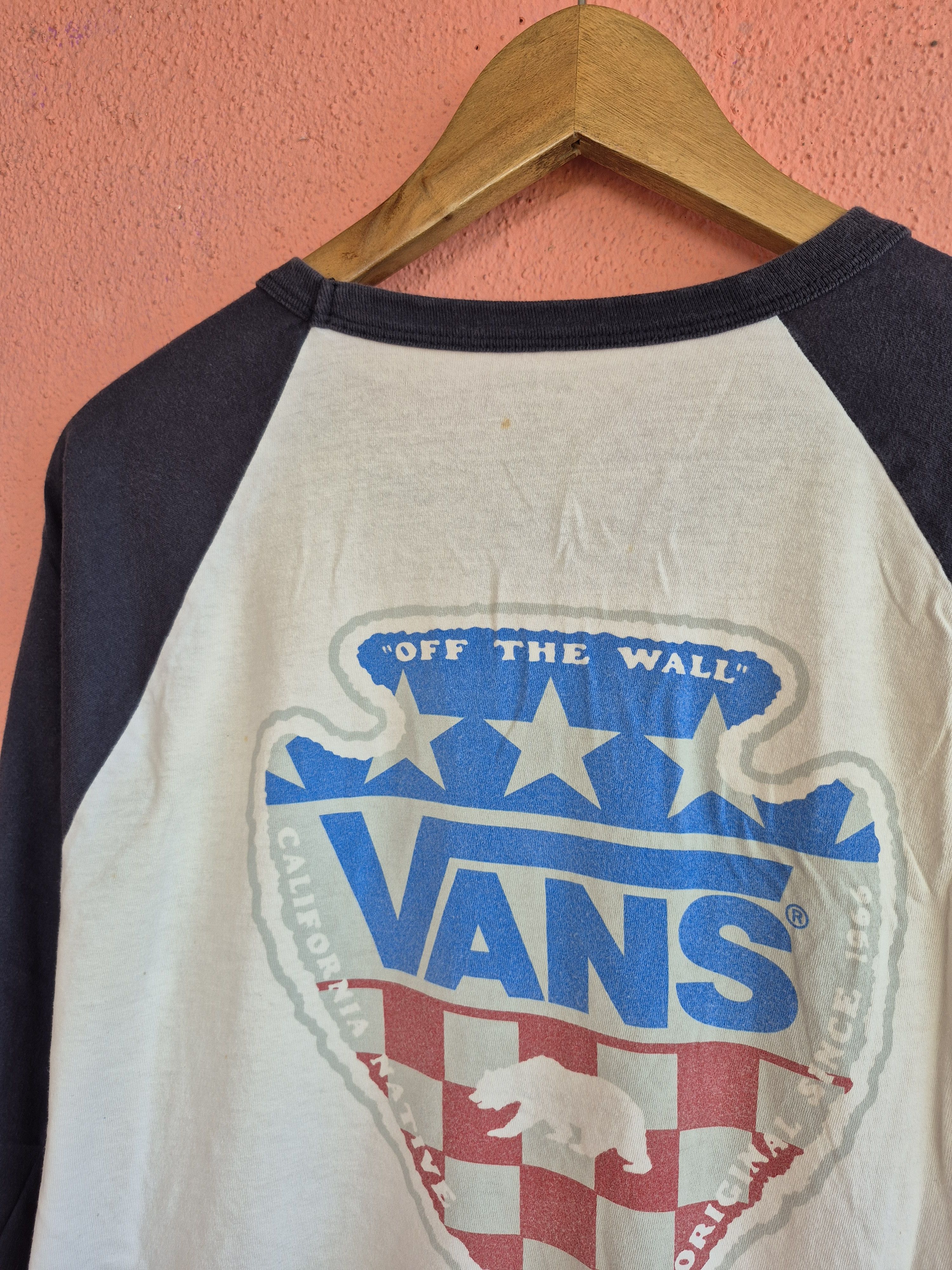 Vans 🔥 Vans Skate Streetwear Three Quarter Tee Size US XL / EU 56 / 4 - 3 Thumbnail