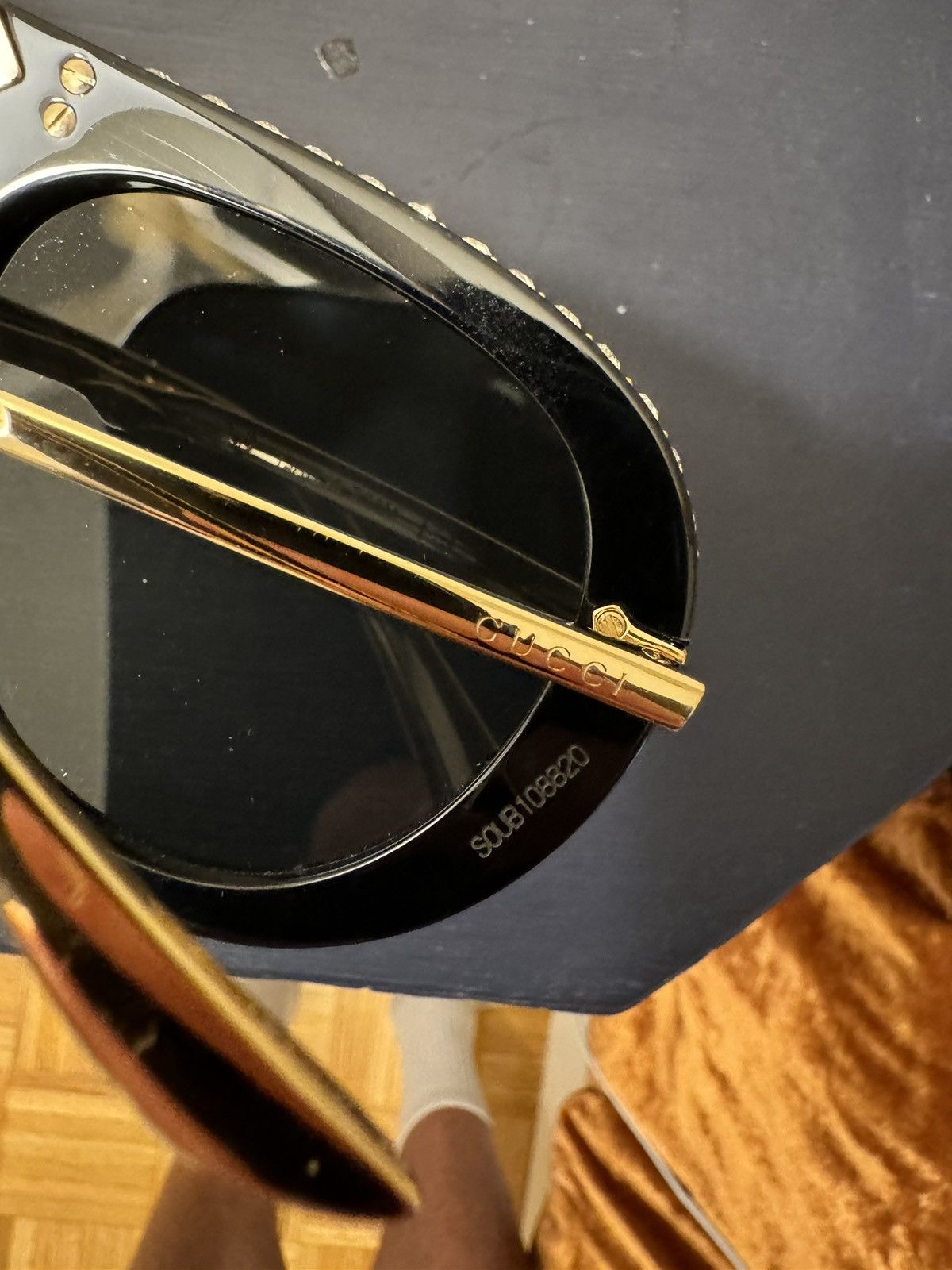Gucci Gucci Crystal Aviators Size ONE SIZE - 10 Thumbnail