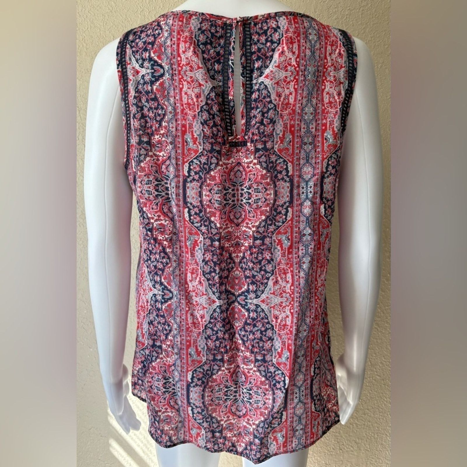 Other Greylin | Muticolor Sleeveless Paisley Blouse | Medium Size M / US 6-8 / IT 42-44 - 2 Thumbnail