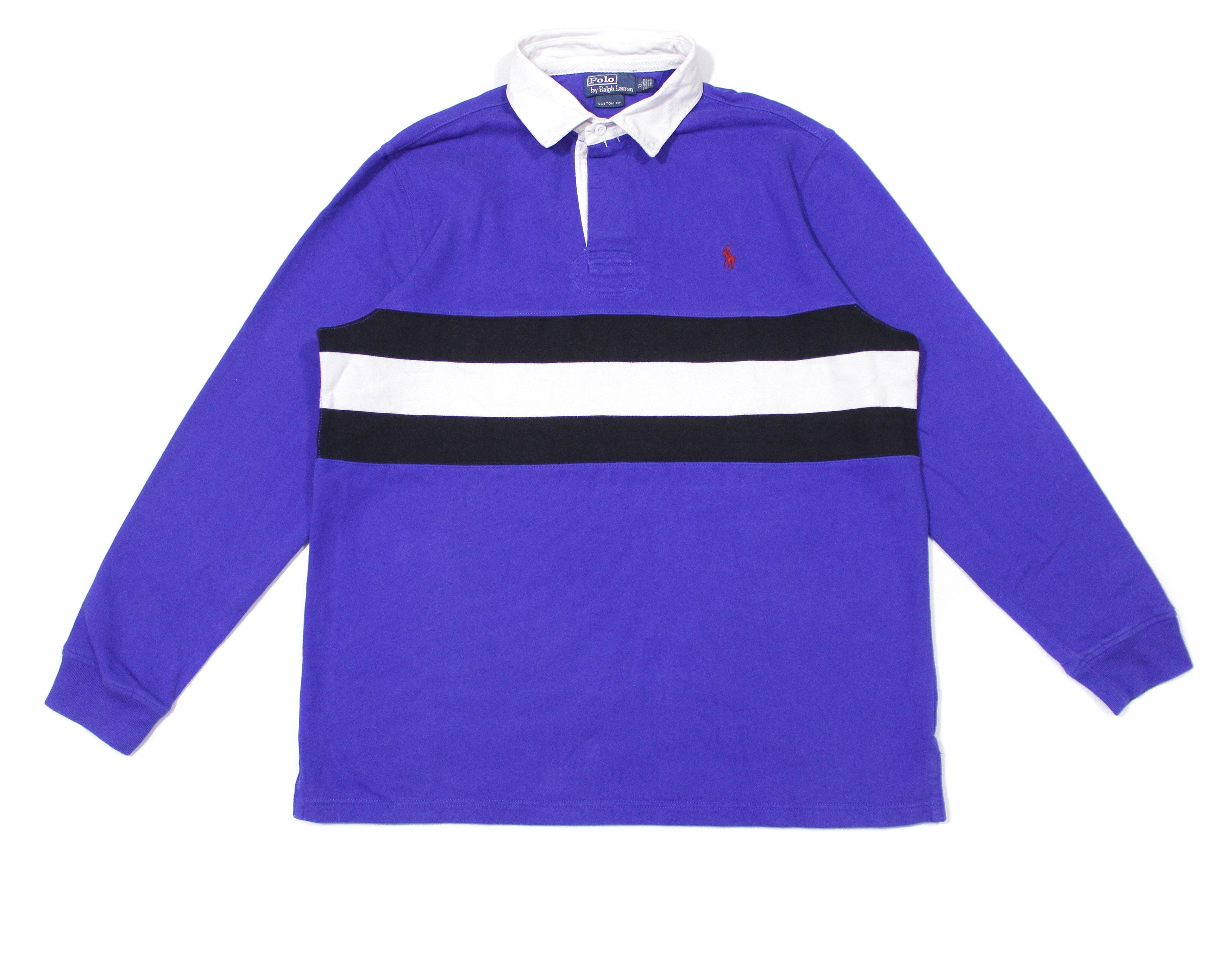 Polo Ralph Lauren 90S Logo Rugby Shirt Size US XL / EU 56 / 4 - 1 Thumbnail