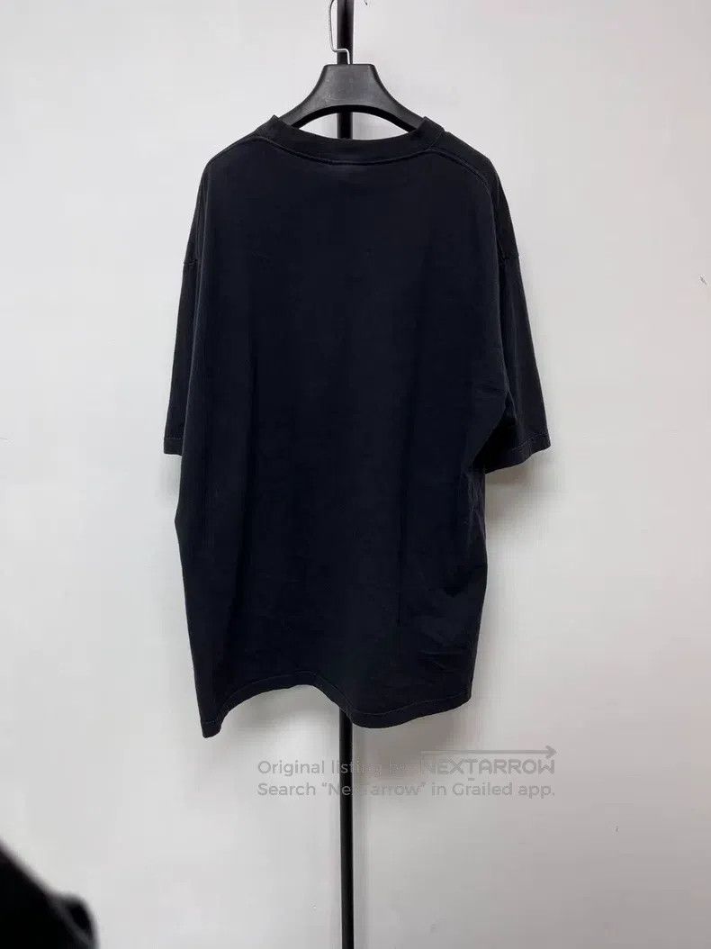 Balenciaga Balenciaga Washed Faded Letter Printed Short Sleeve T-Shir Size US XL / EU 56 / 4 - 2 Thumbnail