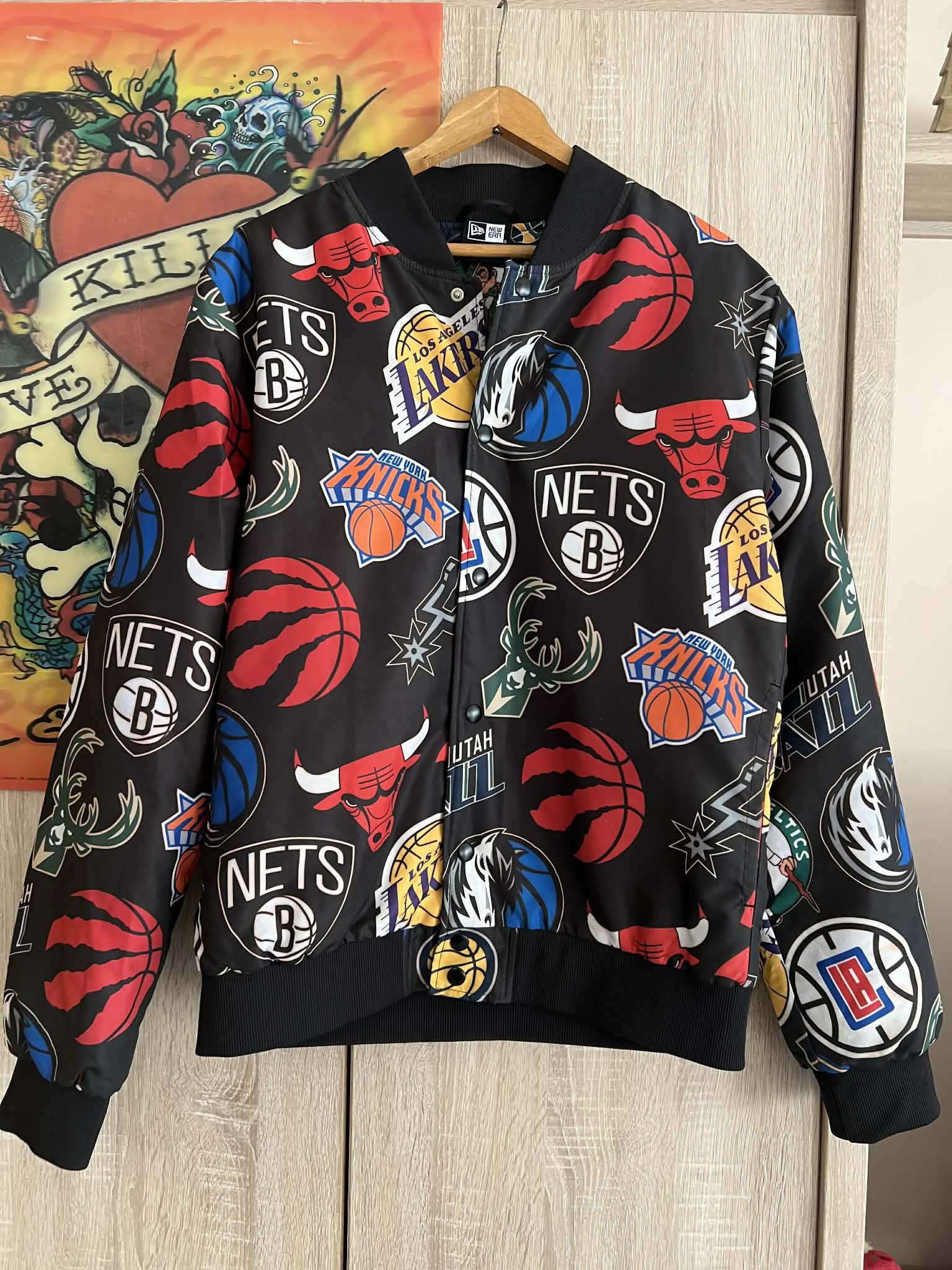 NBA NBA New Era Bomber jacket Y2k 🔥💥 Size US L / EU 52-54 / 3 - 4 Thumbnail