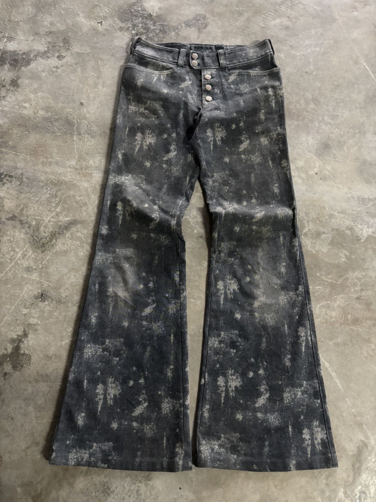 Tornado Mart TORNADO MART super flare japanese denim sick design punk Size US 29 - 1 Thumbnail