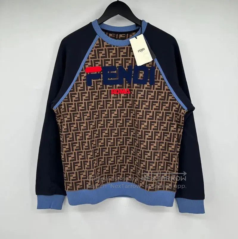 Fendi Fendi Color-blocked Men's Winter Sweatshirt . Size US S / EU 44-46 / 1 - 1 Thumbnail