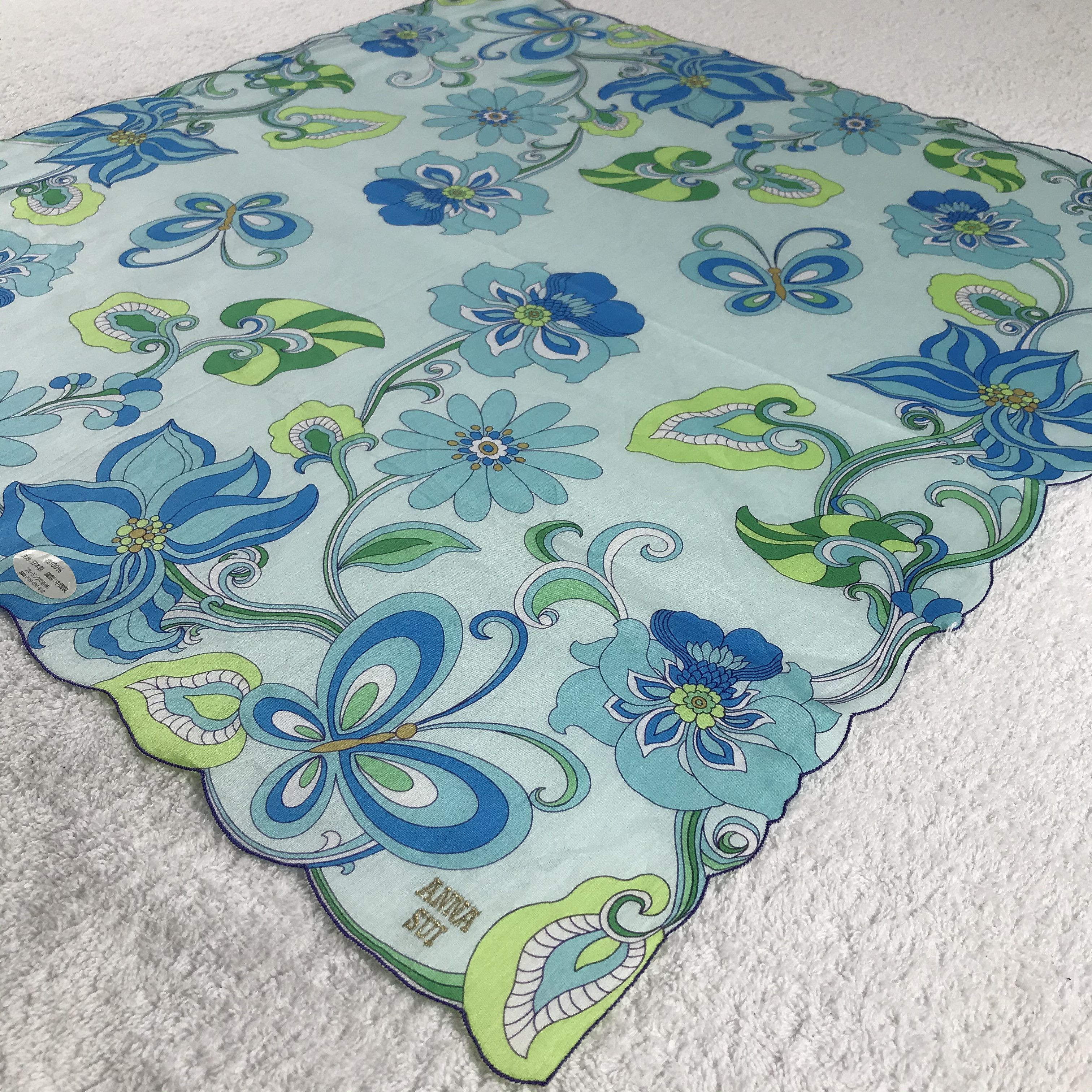 Anna Sui × Vintage Anna Sui Bandana / Handkerchief / Neckerchief - S358 Size ONE SIZE - 2 Thumbnail