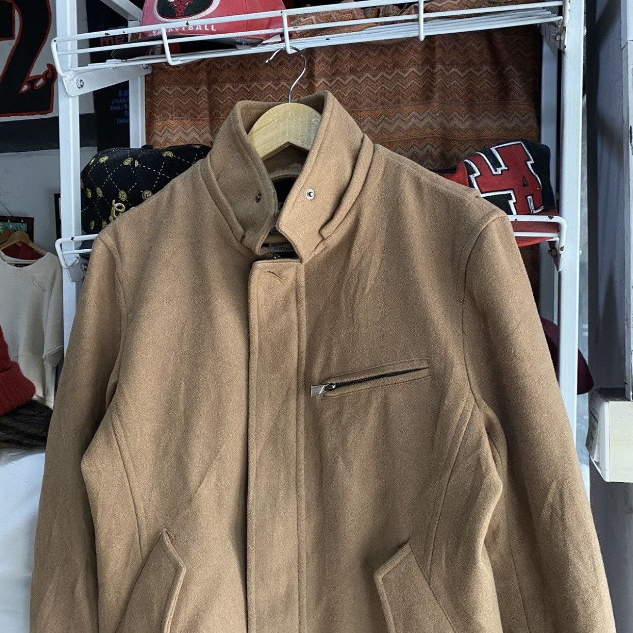 Katharine Hamnett London Vintage Katharine Hamnett London Wool Funnel NeckFieldJacket Size US L / EU 52-54 / 3 - 4 Thumbnail