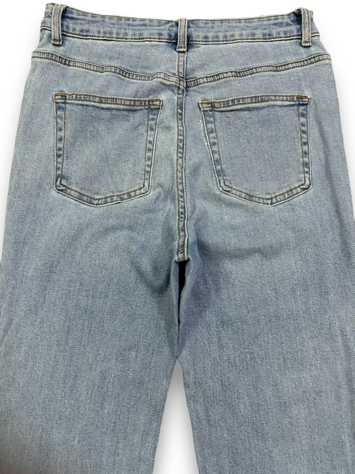 GU × Undercover Japanese Brand GU Blue Washed Flare Bell Bottom Jeans Size US 28 / EU 44 - 10 Thumbnail