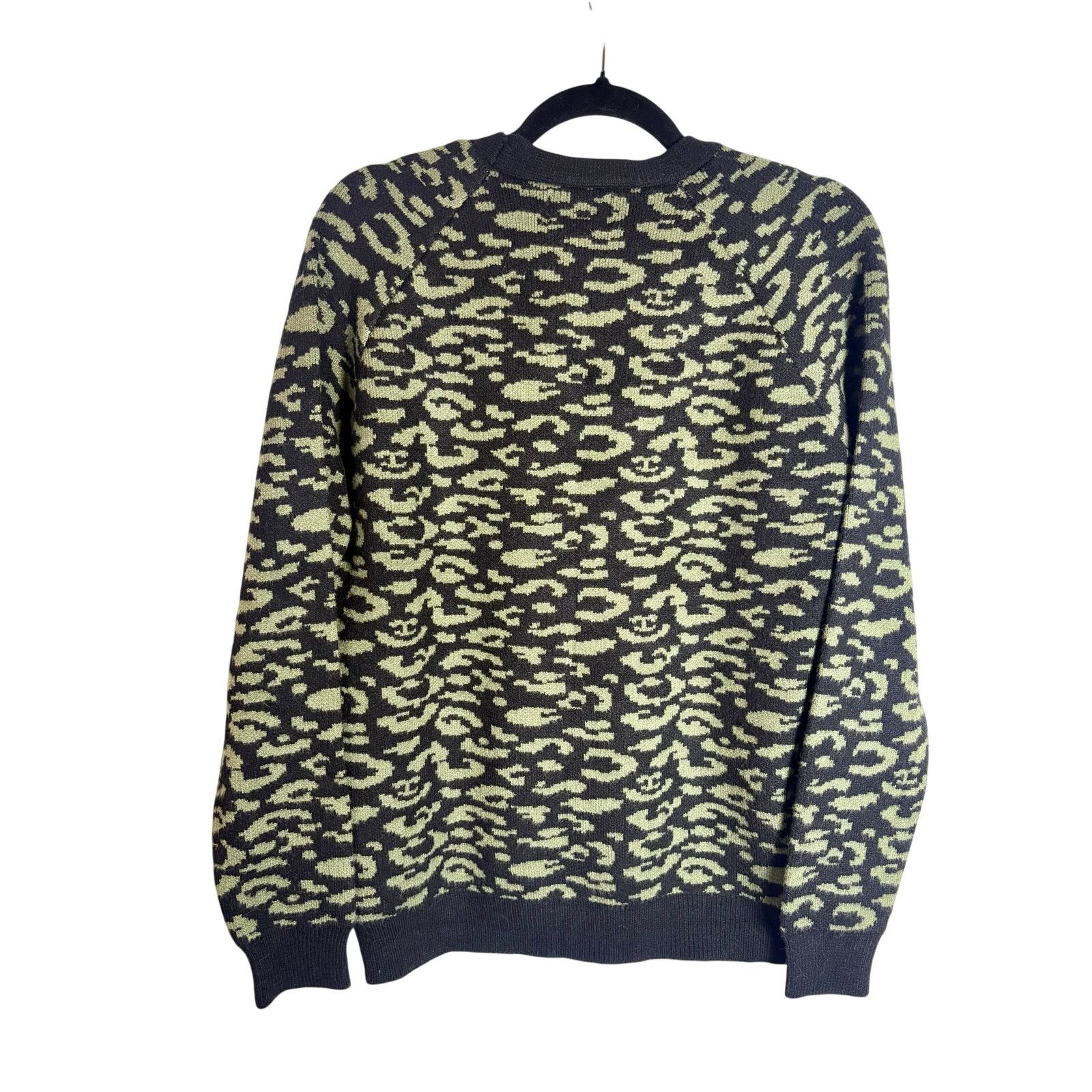 Other NWT XXIII Khaki/Blk Leopard Cardigan, Sz. S-M Size M / US 6-8 / IT 42-44 - 2 Thumbnail
