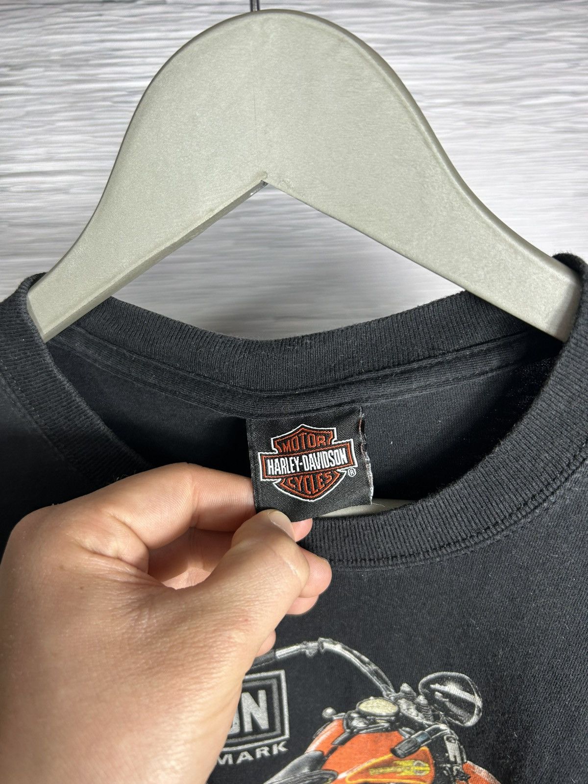 Vintage Vintage Harley Davidson Moto Girl T-Shirt Size M Size US M / EU 48-50 / 2 - 9 Thumbnail