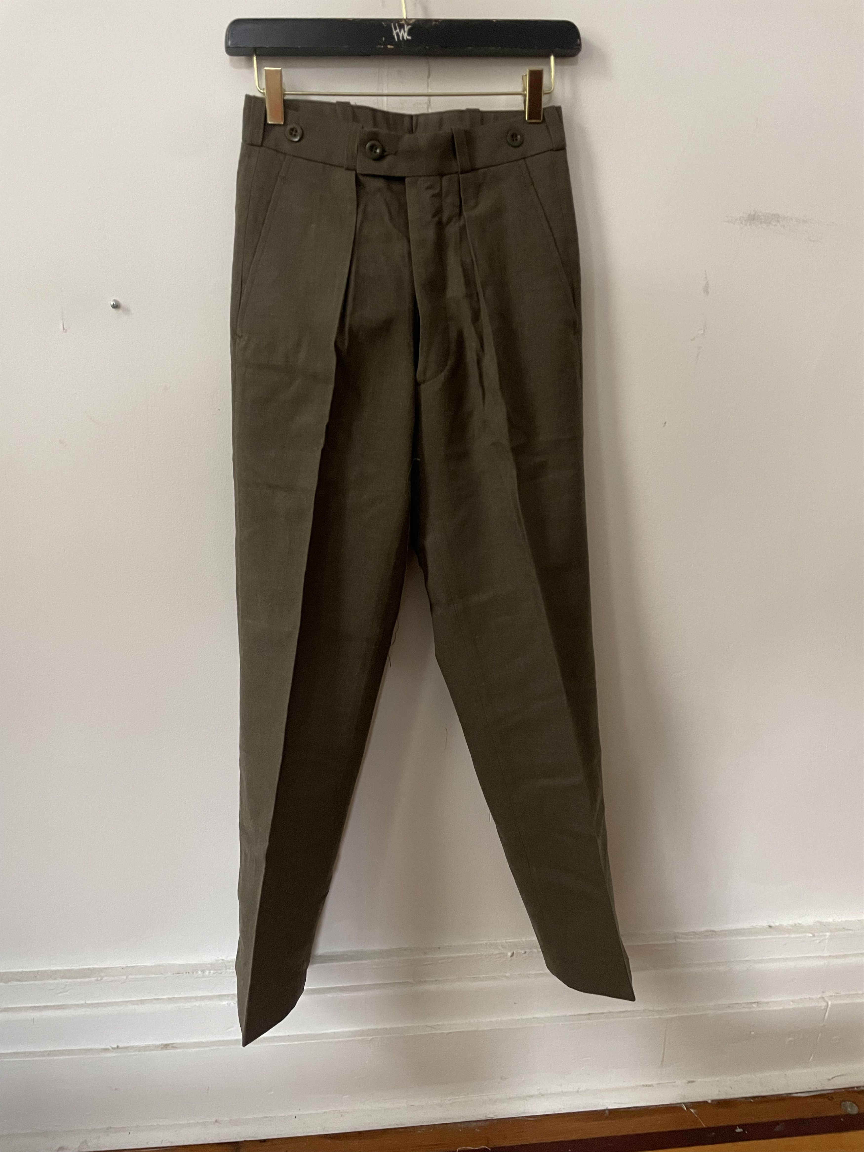 Other Authentic 1978 Belgian Army wool service trousers Size US 26 / EU 42 - 1 Thumbnail