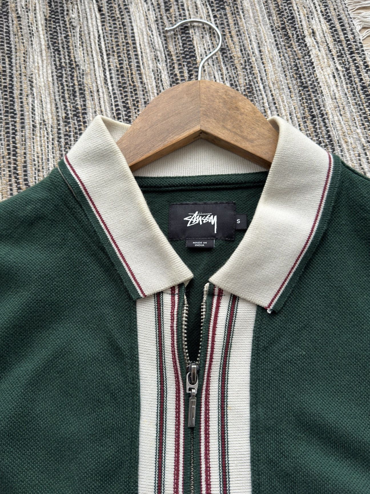 Stussy Vintage Stussy Full Zip Green Knitted Sweatshirt Size S Men Size US S / EU 44-46 / 1 - 7 Thumbnail