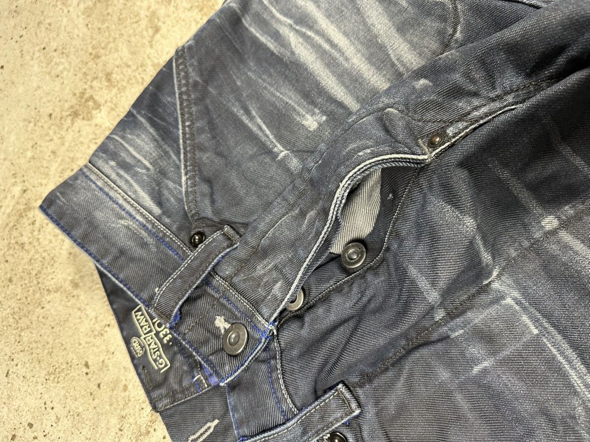 G-Star × Vintage Vintage G Star Raw 3301 Navy Aero Tapered Denim Pants Size US 31 - 10 Thumbnail