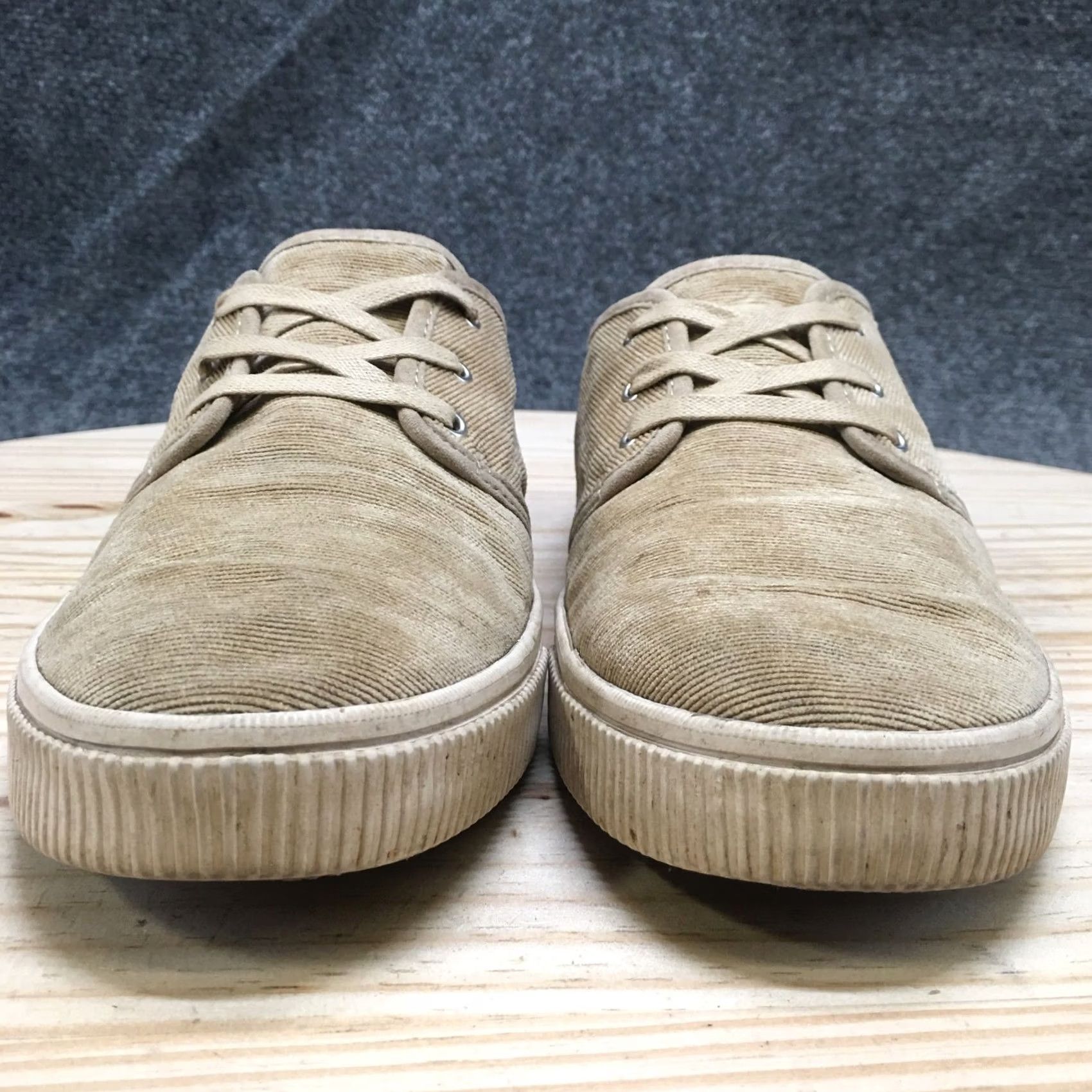 Toms TOMS Mens 9 M Tan Corduroy Lace Up Casual Sneakers Canvas Comfort Shoes Size US M / EU 48-50 / 2 - 6 Thumbnail