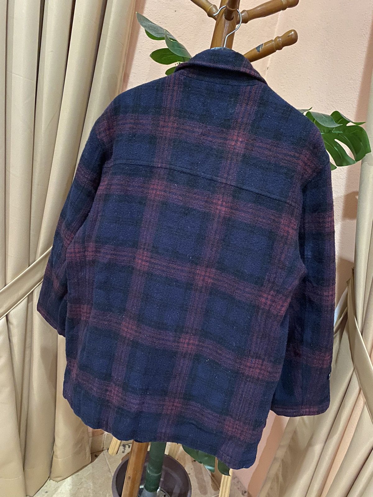 Japanese Brand New Yorker Woolen Plaid Jacket, Medium - Classic Style Size US M / EU 48-50 / 2 - 13 Thumbnail