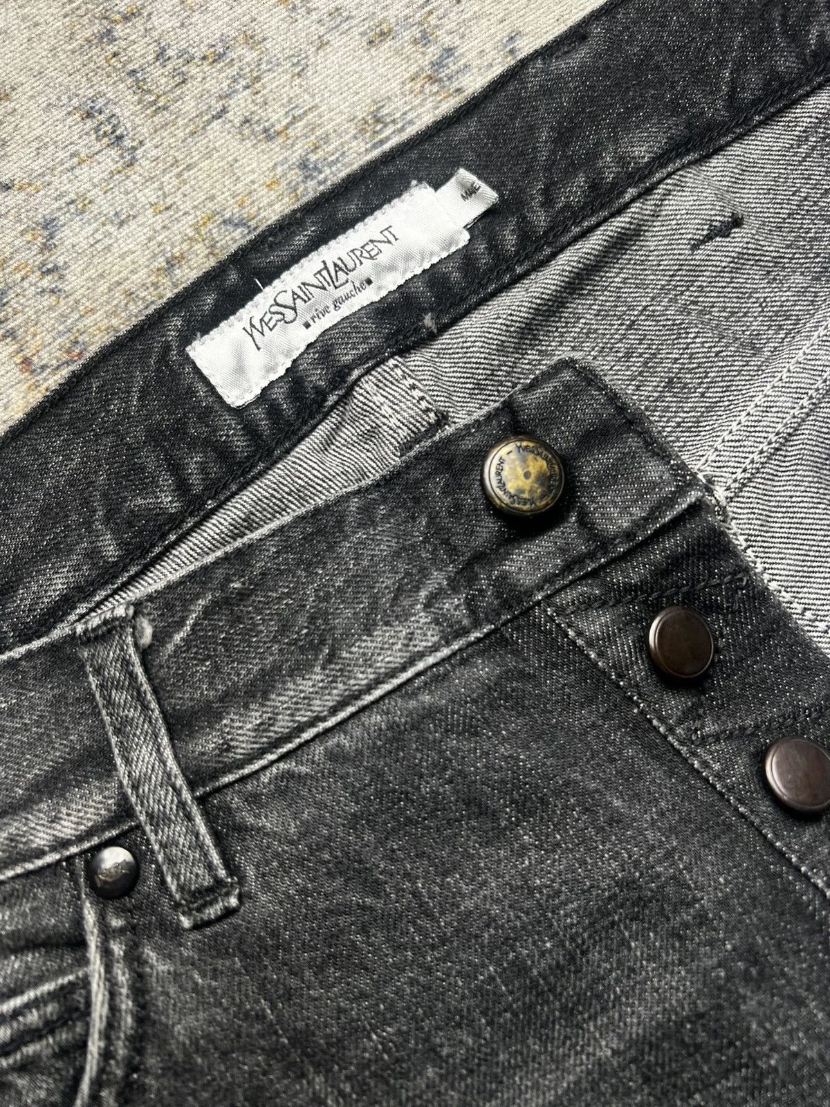 Yves Saint Laurent 2003 YSL Rive Gauche by Tom Ford Washed Bootcut Denim Size US 30 / EU 46 - 6 Thumbnail