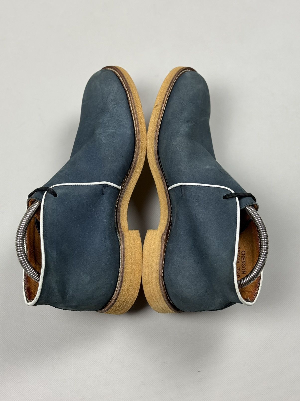 Grenson Grenson Men’s Leather Lace Up Formal Desert Boots Shoes Size US 8.5 / EU 41-42 - 19 Thumbnail