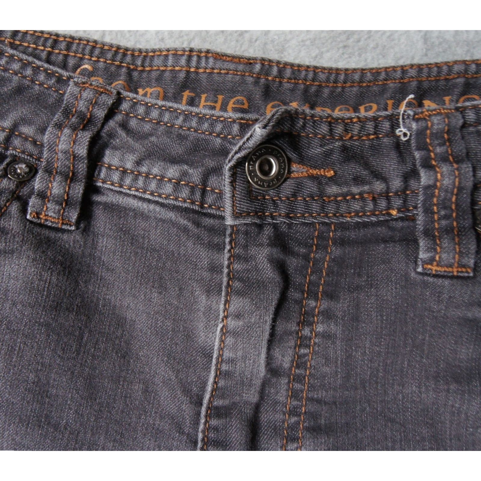 Prana Prana Jeans Mens 33x32 Gray Denim Slim Fit Stretch Outdoors Casual Adult Size US 33 - 3 Thumbnail