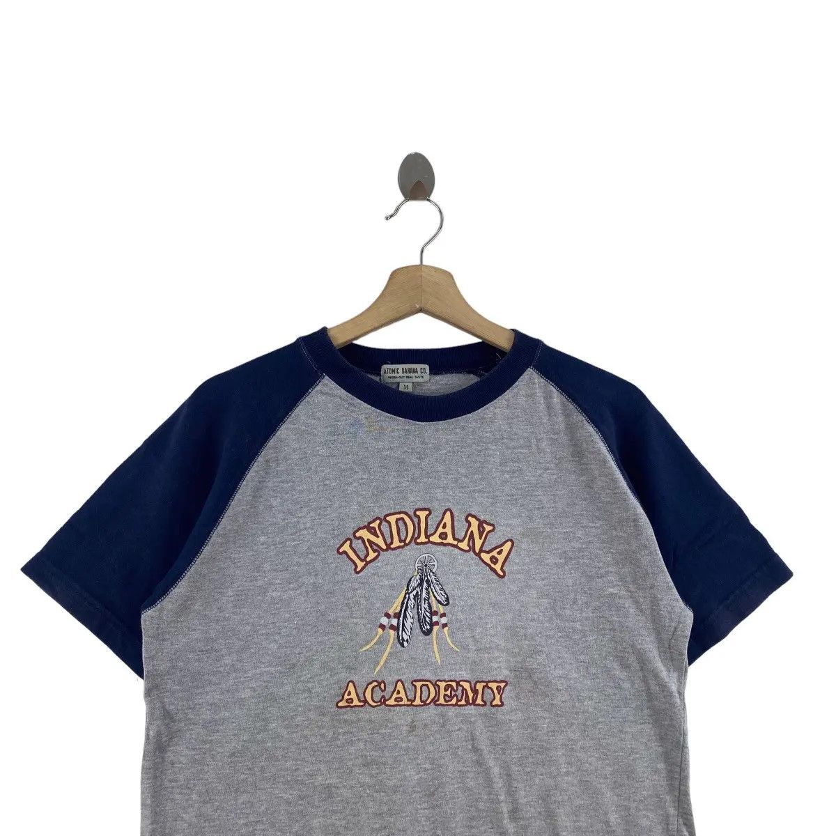 Vintage Vintage INDIANA ACADEMY Atomic Banana Tee Shirt Top Worn Out Size US M / EU 48-50 / 2 - 2 Thumbnail