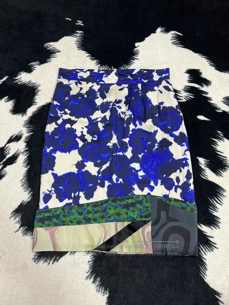 Dries Van Noten Dries Van Noten Silk Midi Skirt Size 35" - 2 Thumbnail