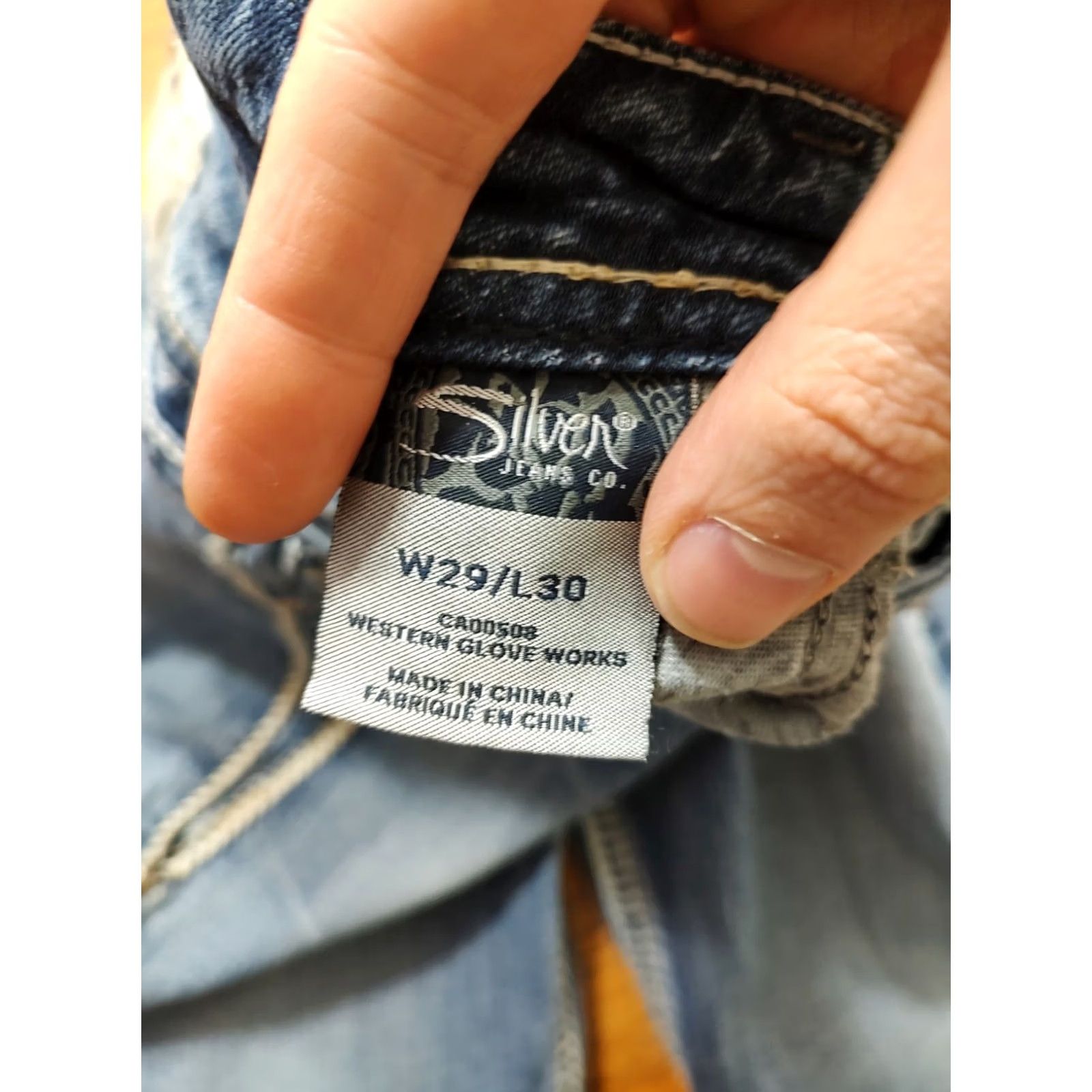 Silver Jeans Co. Silver Jeans Womens Jeans Straight 5-Pocket Denim Blue Light Wash 29x29 Inseam XS? 29? Size 29" - 4 Thumbnail