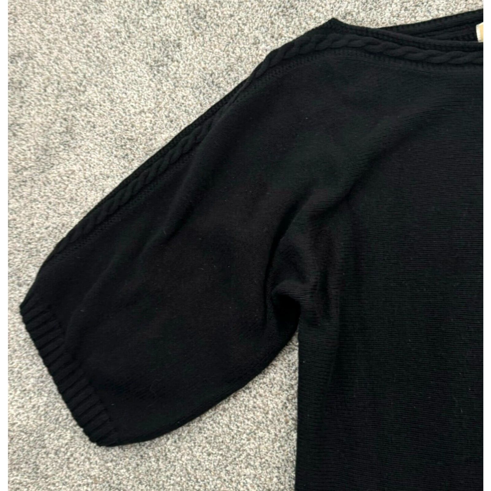 Michael Kors Michael Kors Sweater Womens Large Dark Academia Witchy Kimono Sleeve Classic Pullover Knit Black Short Sleeve Crew Neck Mens? Wait no. Size L / US 10 / IT 46 - 5 Thumbnail