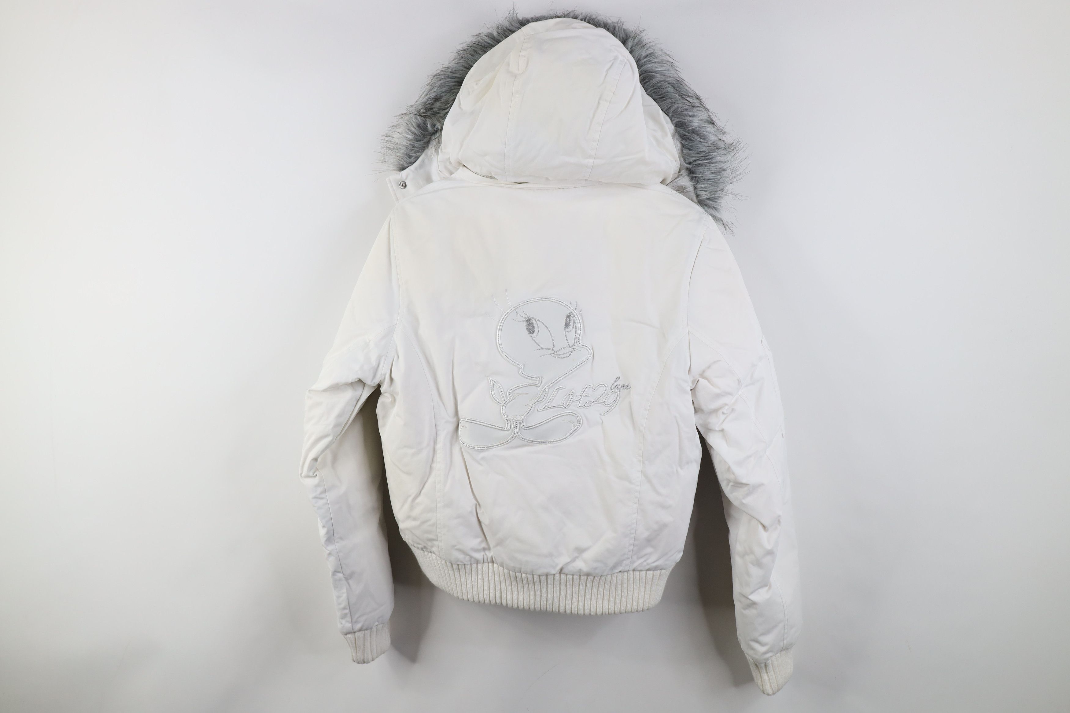Vintage Deadstock Vintage 90s Y2K Tweety Bird Cropped Down Jacket Size M / US 6-8 / IT 42-44 - 12 Thumbnail