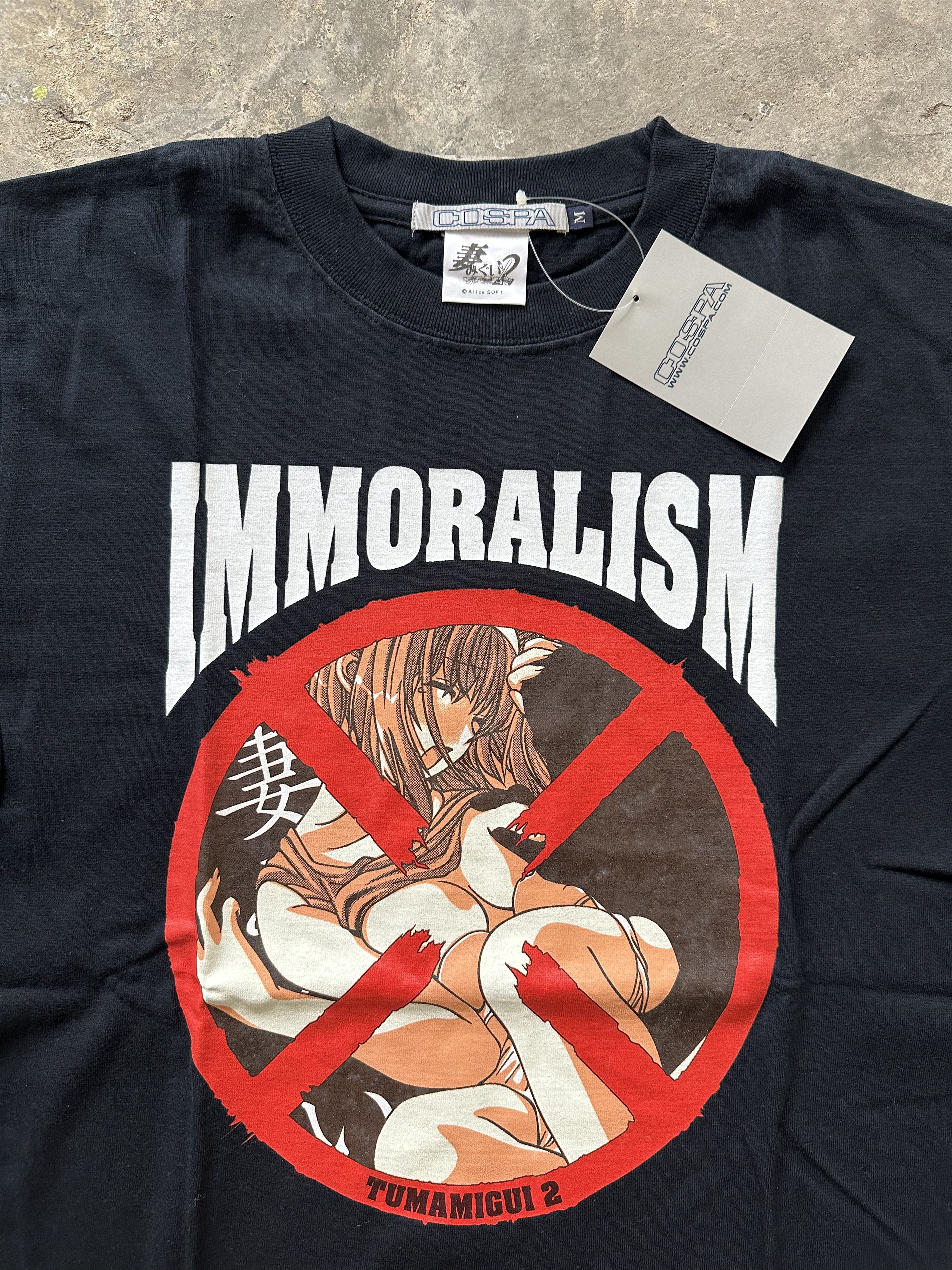 Anime Vintage 2005 COSPA Tsumamigui 2 “IMMORALISM” T-Shirt Size US M / EU 48-50 / 2 - 1 Thumbnail