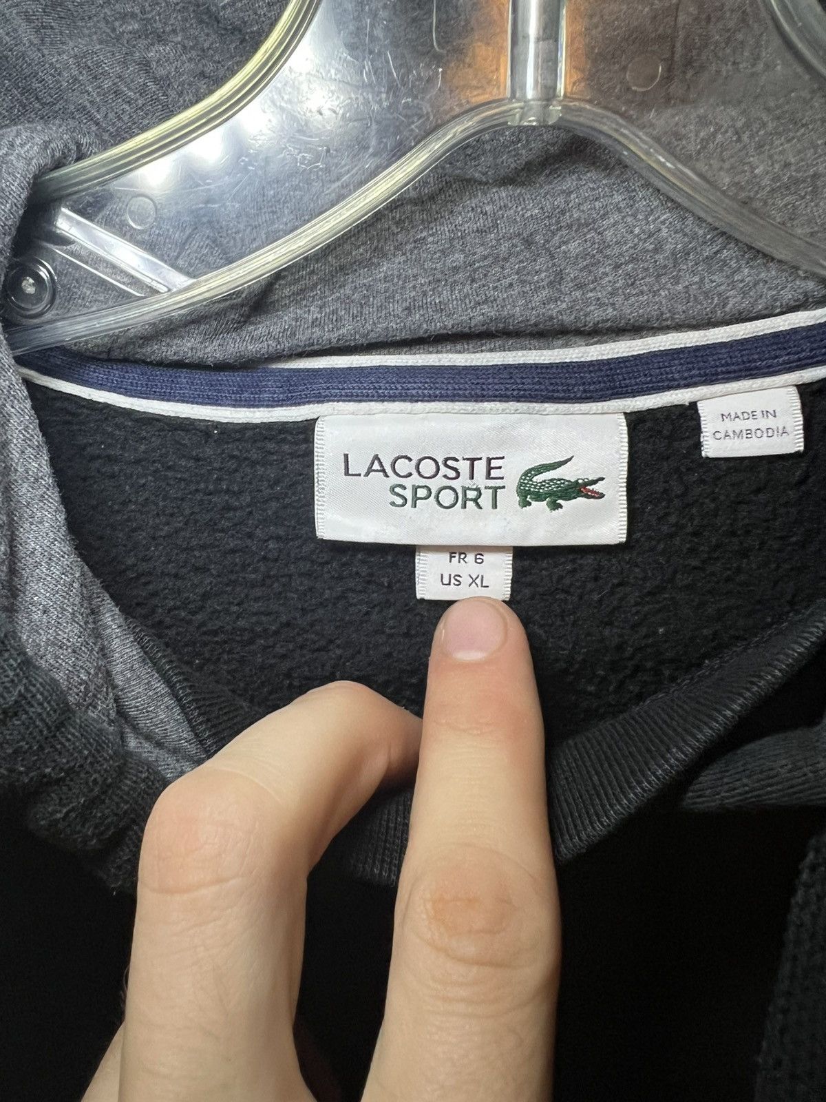 Lacoste Vintage Lacoste Sport embroidered logo pullover hoodie Size US XL / EU 56 / 4 - 3 Thumbnail