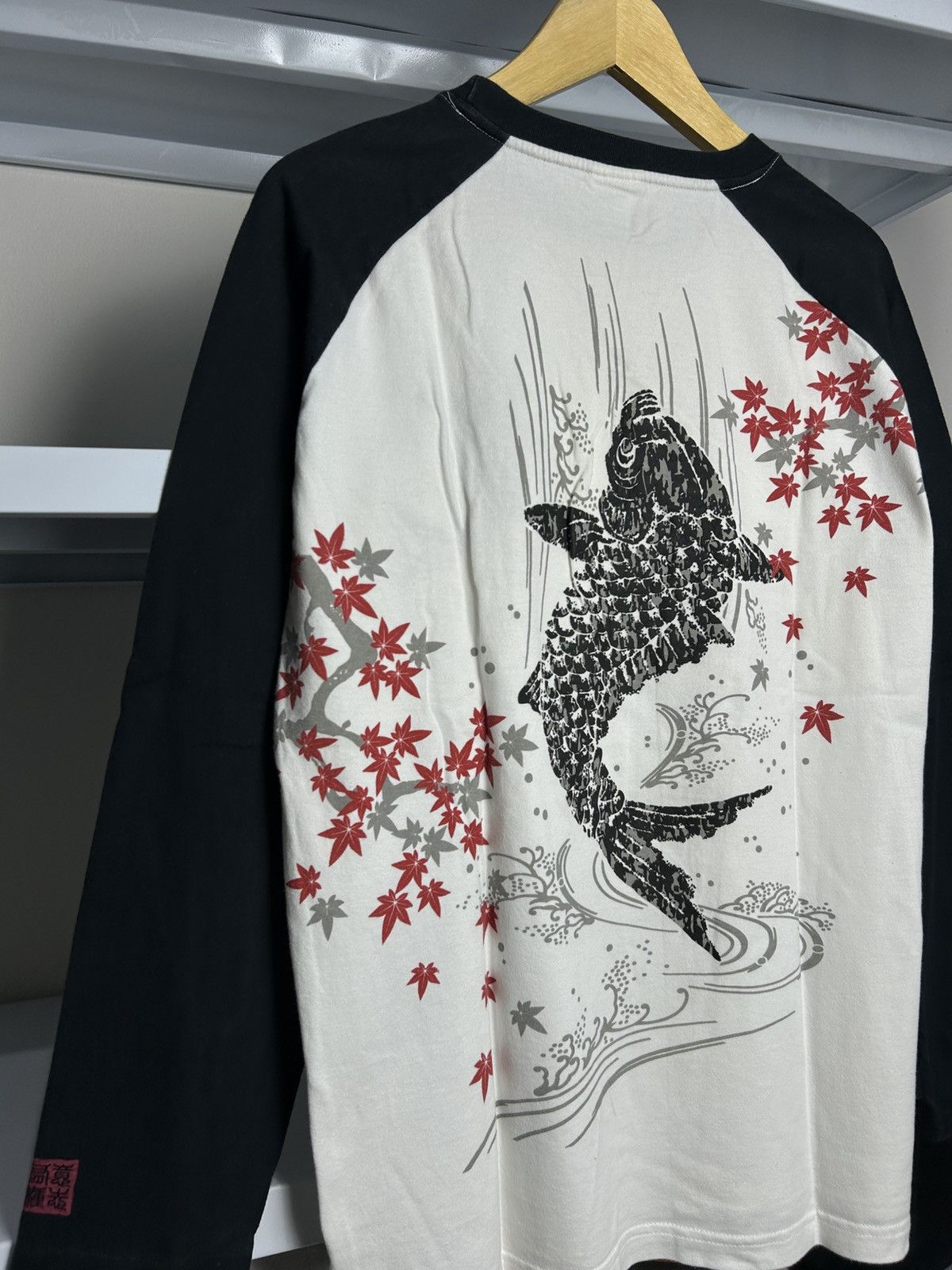 Japanese Brand Vintage Ganerate Sukajan Koi Fish Japanese Size US L / EU 52-54 / 3 - 3 Thumbnail