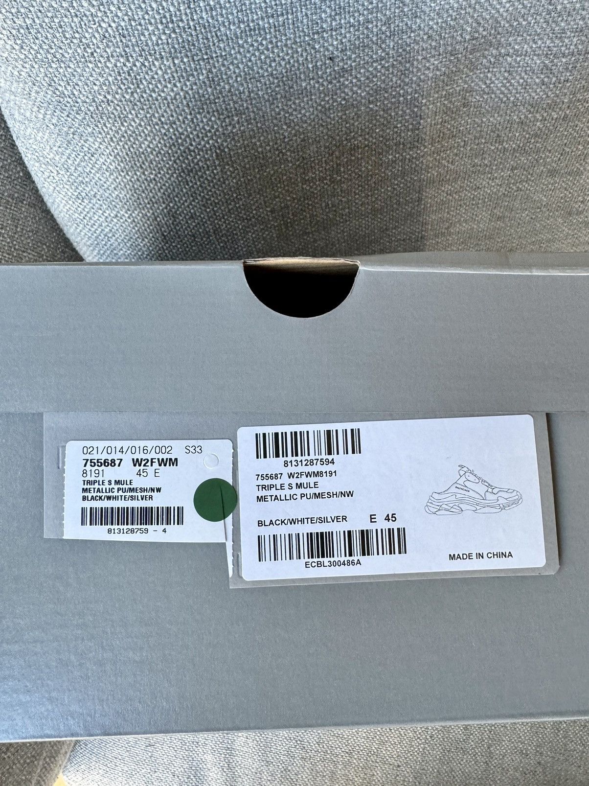 Balenciaga BALENCIAGA TRIPLE S MULE Size US 12 / EU 45 - 13 Thumbnail